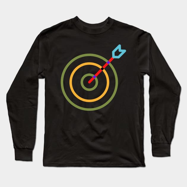 RED BLUE TARGET DESIGN Long Sleeve T-Shirt by Artistic_st